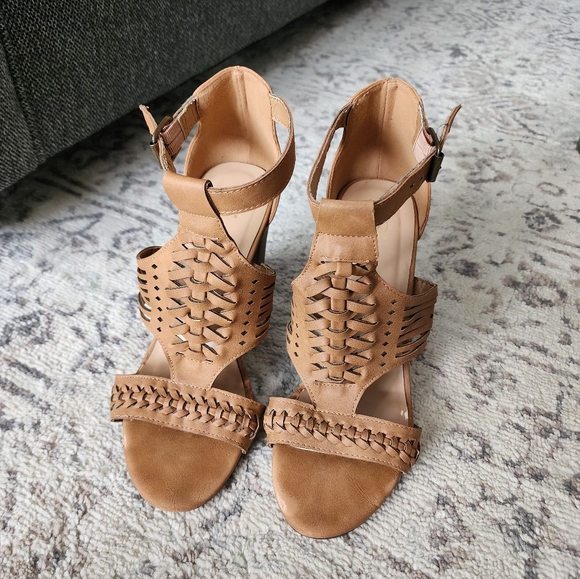 Delicious Shoes - Delicious Tan Braided Sandals